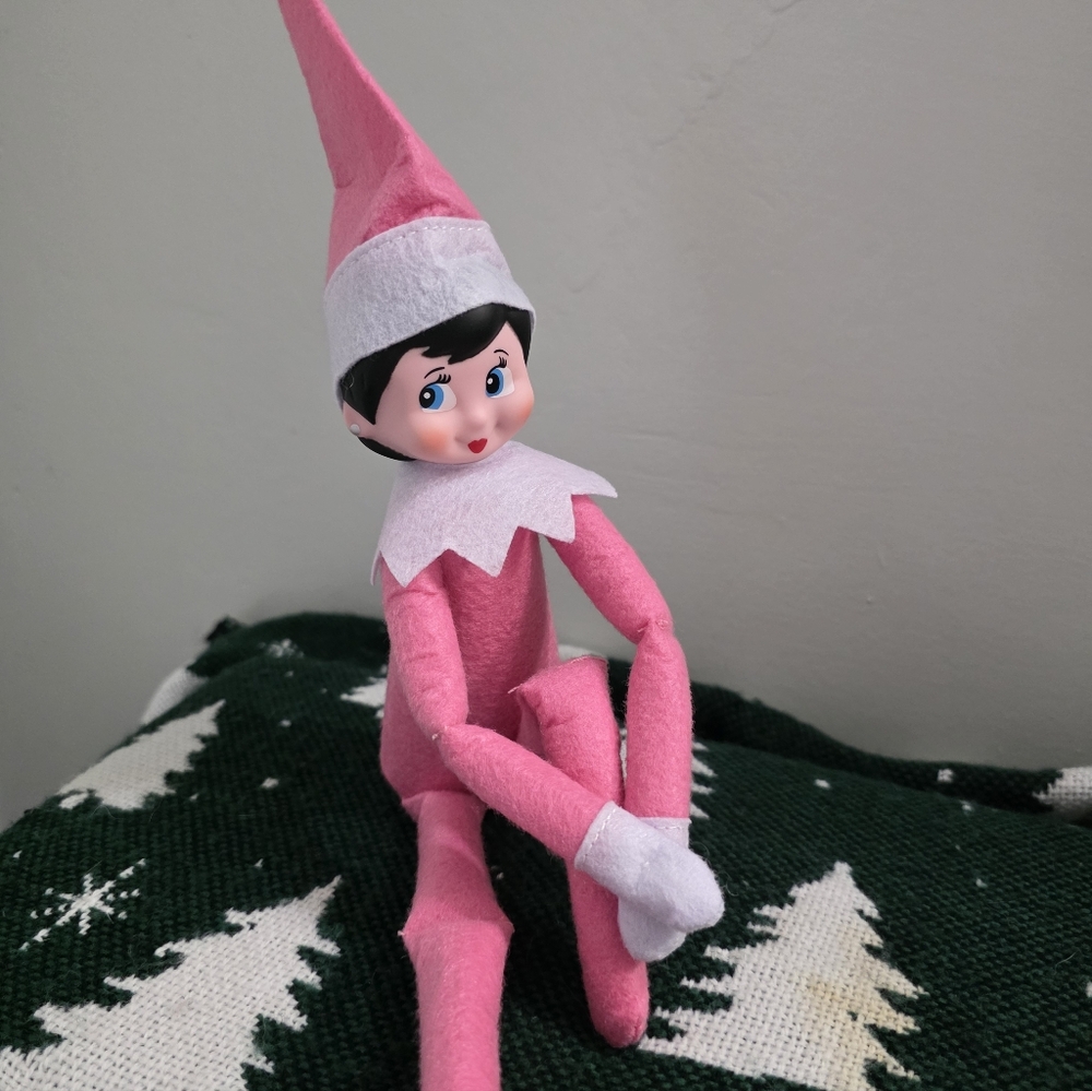 Elf on the Shelf Light Pink Girl + Santa's Driver's License - Picture 3 of 6